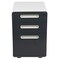 Emma and Oliver Ergonomic 3-Drawer Mobile Locking Filing Cabinet Storage Organizer